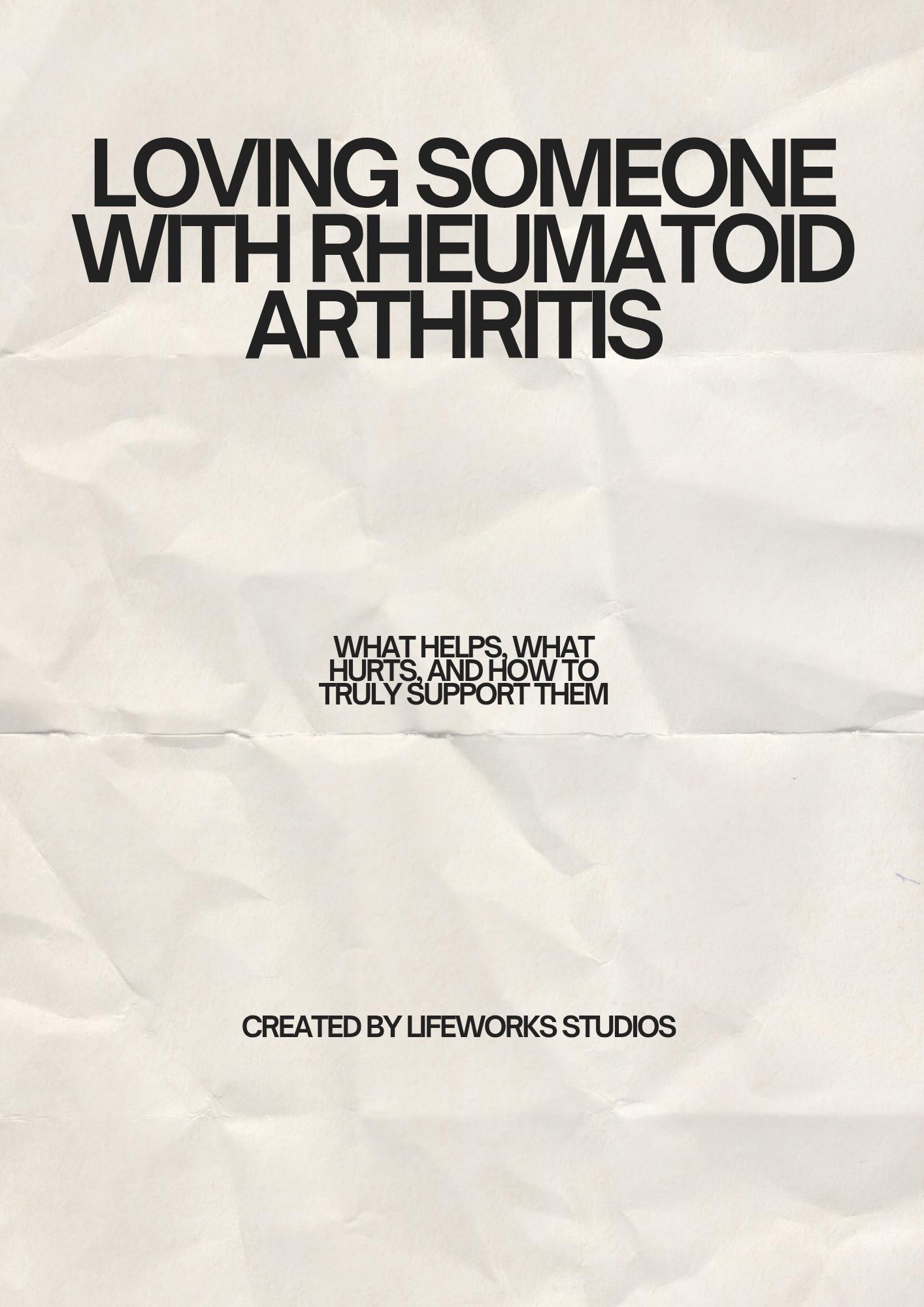Rheumatoid Arthritis Support Guide | Chronic Illness Relationship ...