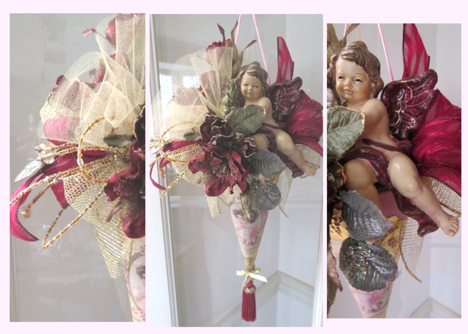 Burgundy Tussie Mussie II Etsy