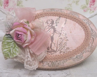 Romantic Box, Cherub Box, Rose Decorated box