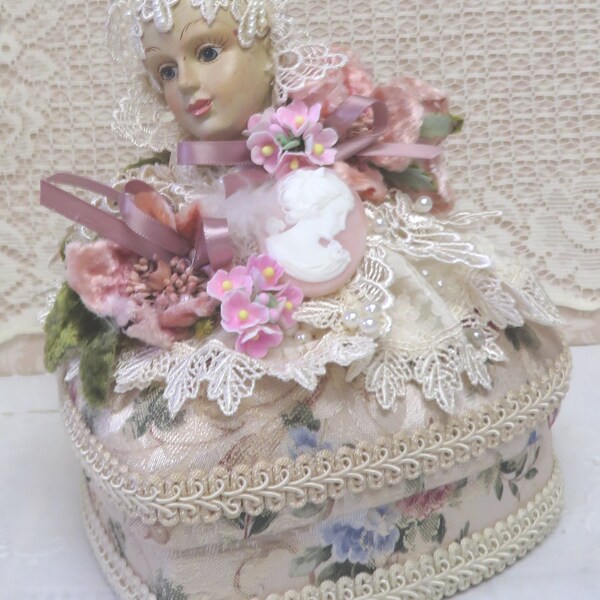 Heart Box, Paris box, cameo box, floral box, rose box,