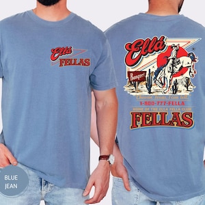 Comfort Colors® Ellas Fellas Club Shirt, Retro Western Cowboy T-Shirt, Country Concert Tee image 5