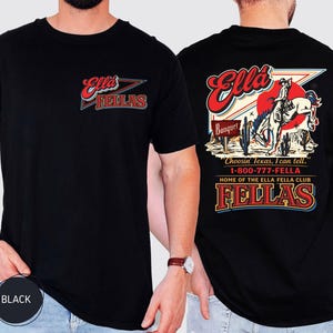 Comfort Colors® Ellas Fellas Club Shirt, Retro Western Cowboy T-Shirt, Country Concert Tee image 4