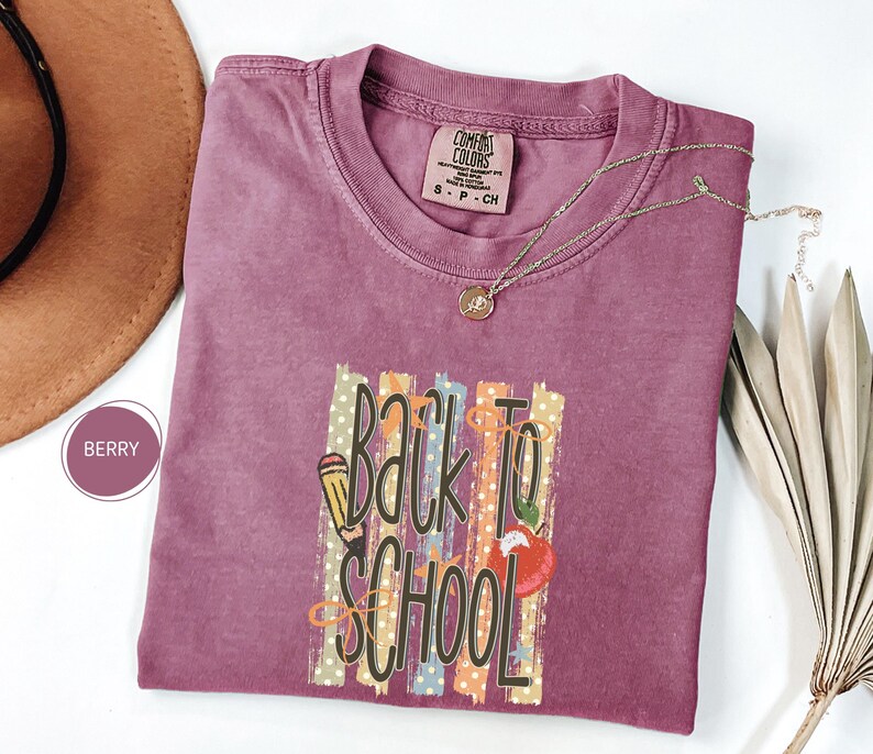 Comfort Colors Back to School Teacher Shirt, Striped Educator Tee - Etsy