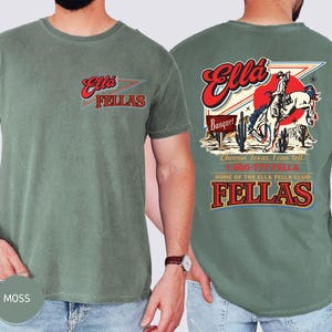 Comfort Colors® Ellas Fellas Club Shirt, Retro Western Cowboy T-Shirt, Country Concert Tee image 3