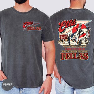 Comfort Colors® Ellas Fellas Club Shirt, Retro Western Cowboy T-Shirt, Country Concert Tee image 2