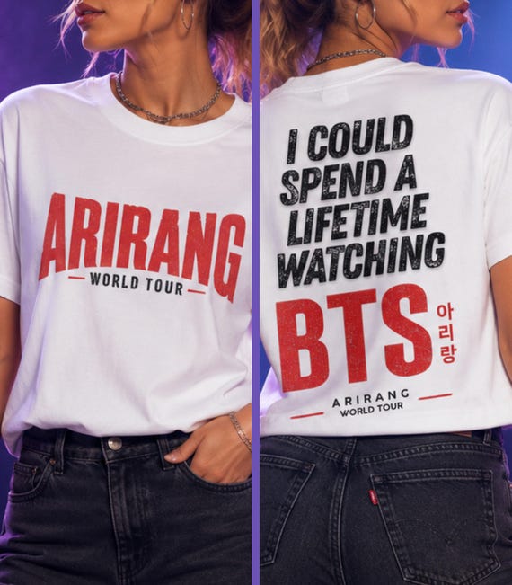 I Could Spend A Lifetime Watching BTS Shirt | ARIRANG World Tour Tee | Kpop Concert Shirt | Army  Streetwear | Fan Gift | Fast EU Shipping