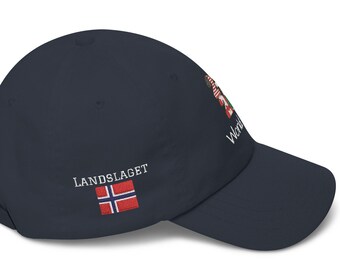 Norway Soccer Hat, Landslaget Embroidered Cap, Norwegian Football Dad Hat, Minimal Norway Fan Hat, Nordic Football Baseball Cap