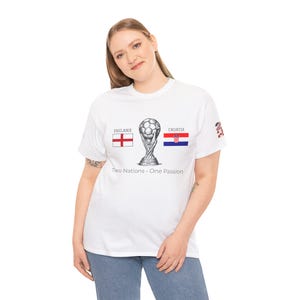 England vs Croatia Shirt World Cup 2026, Soccer Match Day Tee, Football Fan Gift, USA Host City Tournament Shirt image 10