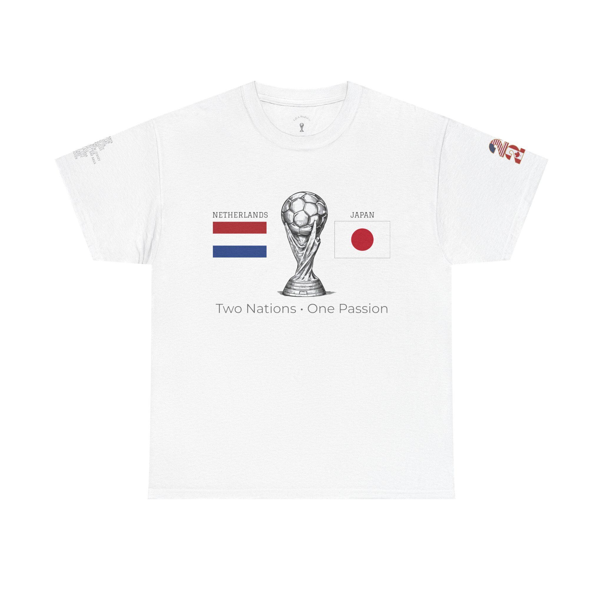 Netherlands Vs Japan Shirt 2026, World Cup Match Day Tee, Soccer