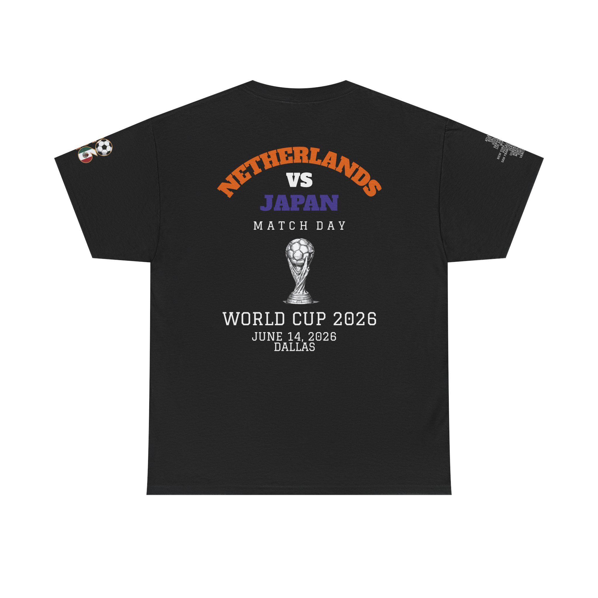 Netherlands Vs Japan Shirt 2026, World Cup Match Day Tee, Soccer