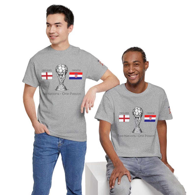 England vs Croatia Shirt World Cup 2026, Soccer Match Day Tee, Football Fan Gift, USA Host City Tournament Shirt image 18