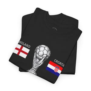 England vs Croatia Shirt World Cup 2026, Soccer Match Day Tee, Football Fan Gift, USA Host City Tournament Shirt image 8