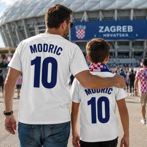 Personalized Croatia Soccer Shirt 2026, Custom Name Number Croatia Fan Tee, Croatian Football Jersey Gift, World Cup Fan Shirt image 6