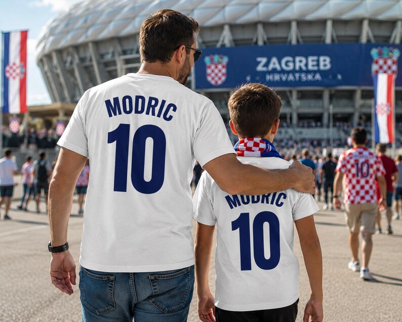Personalized Croatia Soccer Shirt 2026, Custom Name Number Croatia Fan Tee, Croatian Football Jersey Gift, World Cup Fan Shirt image 6