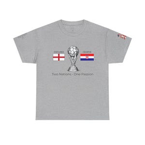 England vs Croatia Shirt World Cup 2026, Soccer Match Day Tee, Football Fan Gift, USA Host City Tournament Shirt image 4