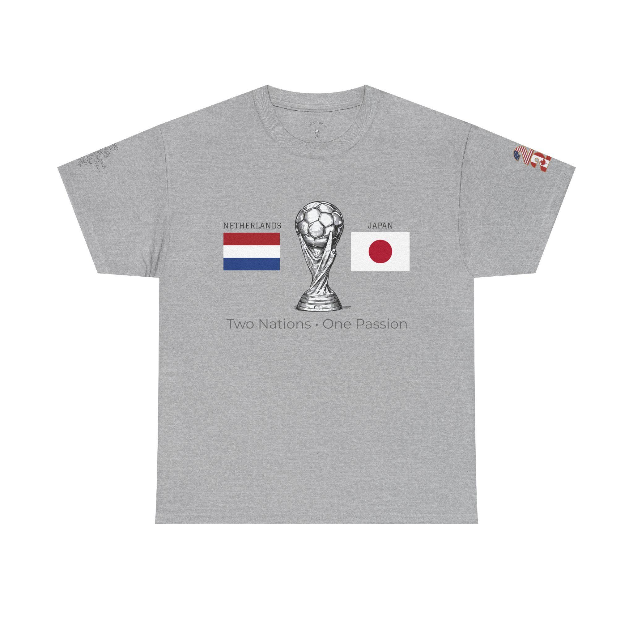Netherlands Vs Japan Shirt 2026, World Cup Match Day Tee, Soccer