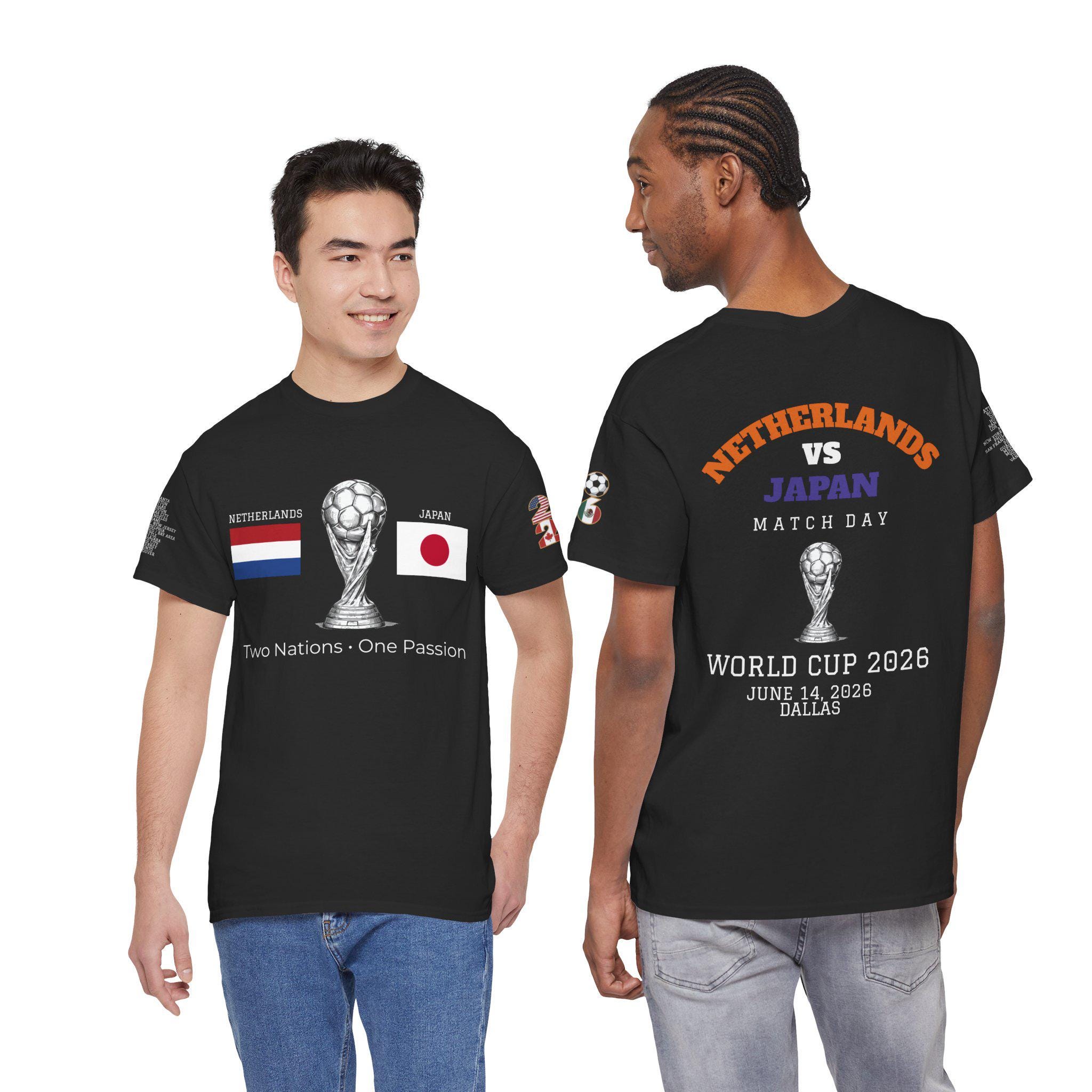 FIFA World Cup 2026 Tシャツ NED vs JPN Netherlands Vs Japan Shirt 2026, World Cup Match Day Tee, Soccer