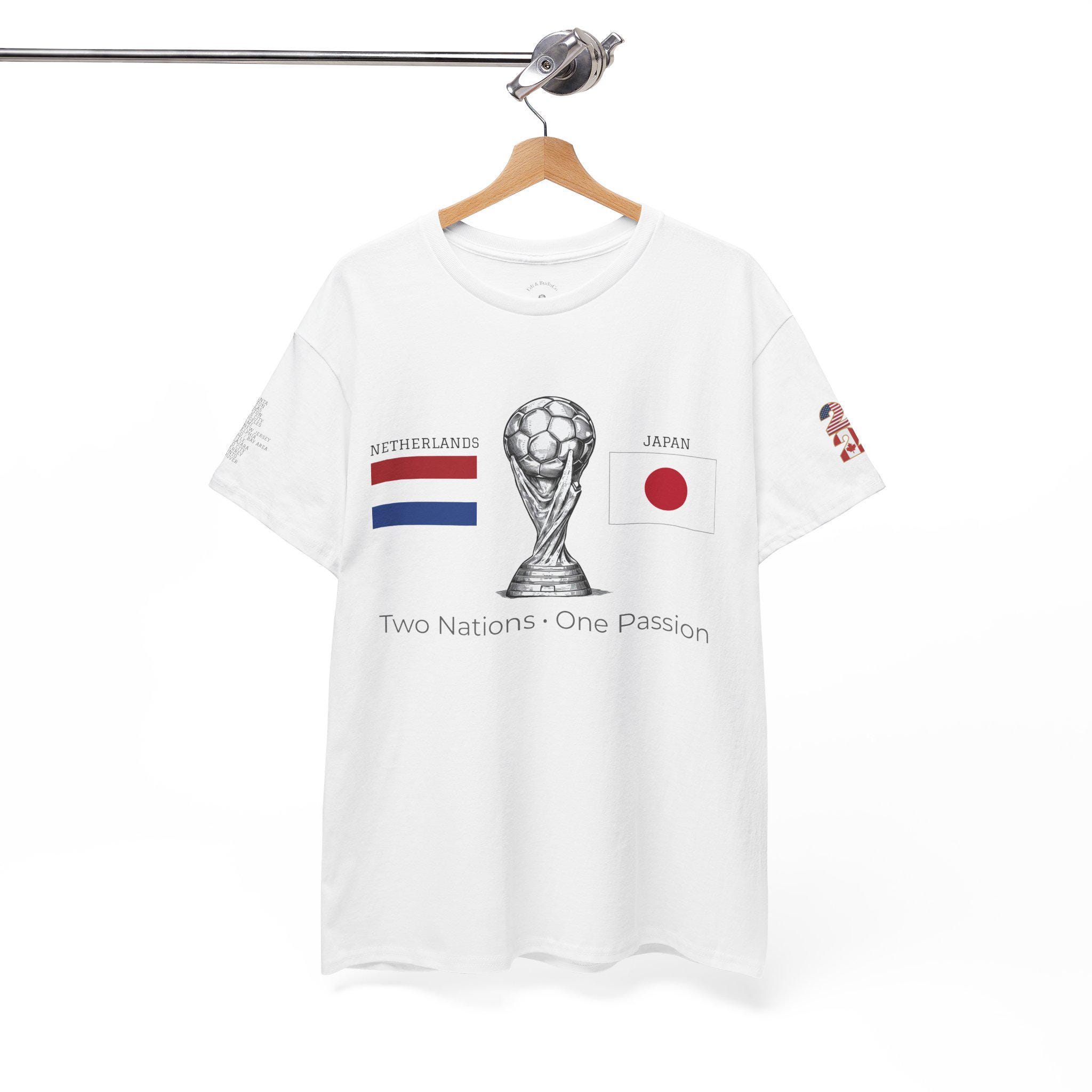 Netherlands Vs Japan Shirt 2026, World Cup Match Day Tee, Soccer