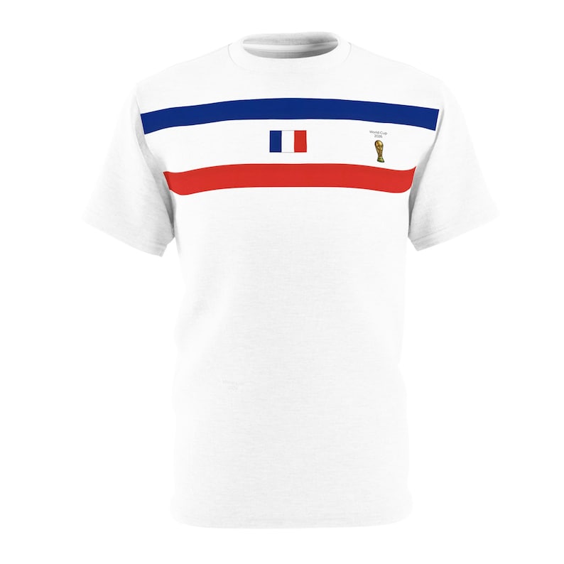 France Soccer Fan Shirt Personalized Name Number Football Jersey France Supporter Custom Football Tee image 1
