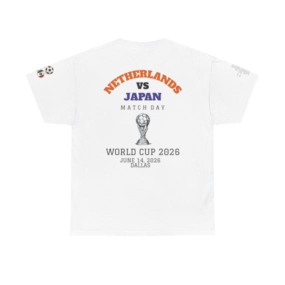 FIFA World Cup 2026 Tシャツ NED vs JPN Netherlands Vs Japan Shirt 2026, World Cup Match Day Tee, Soccer