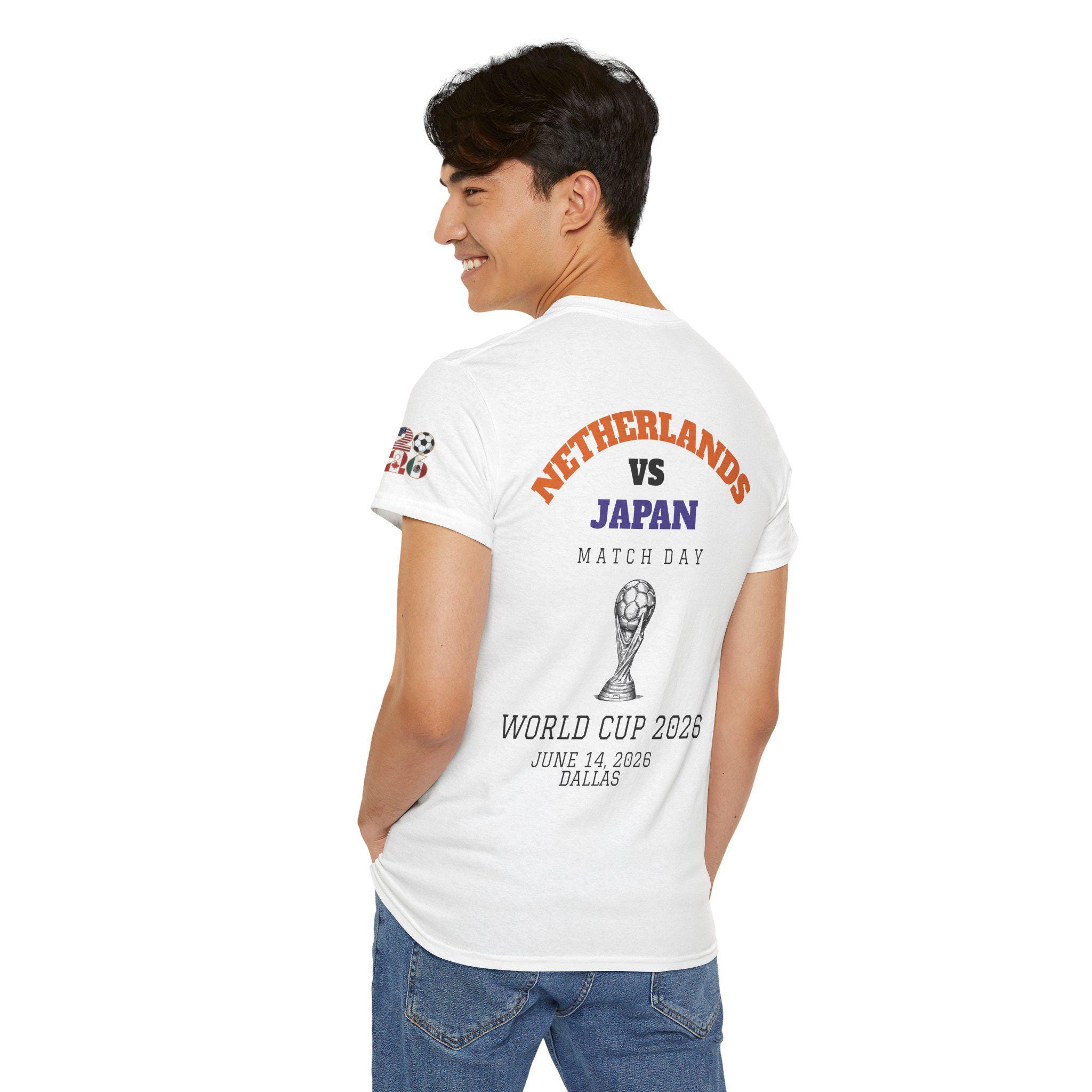 Netherlands Vs Japan Shirt 2026, World Cup Match Day Tee, Soccer