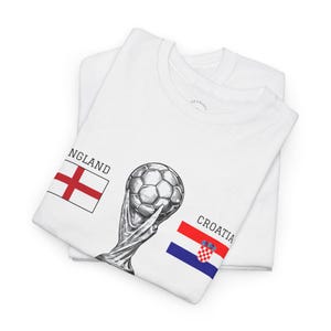 England vs Croatia Shirt World Cup 2026, Soccer Match Day Tee, Football Fan Gift, USA Host City Tournament Shirt image 7