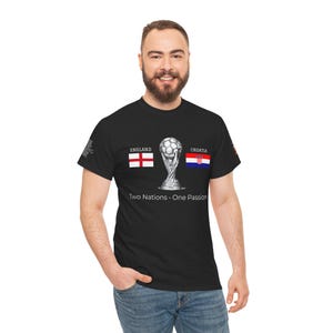 England vs Croatia Shirt World Cup 2026, Soccer Match Day Tee, Football Fan Gift, USA Host City Tournament Shirt image 11