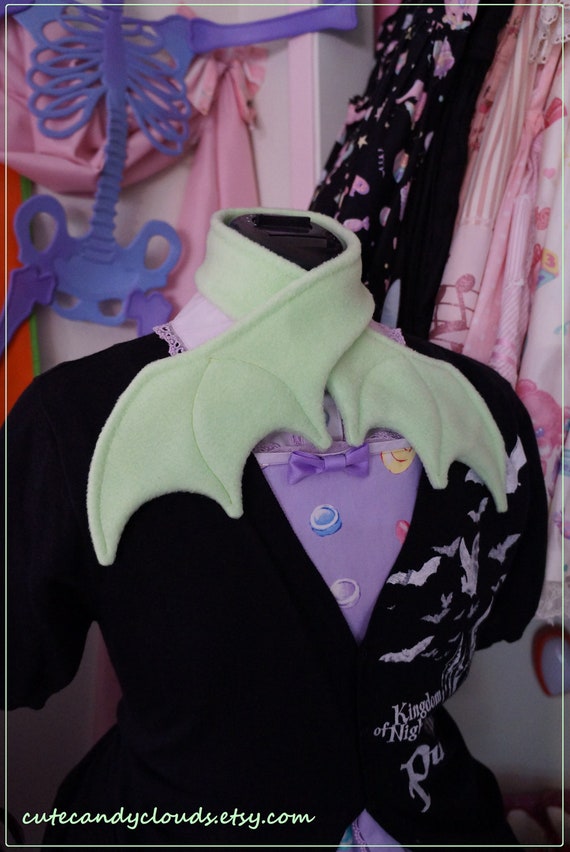 Items similar to Lime green bat wing scarf on Etsy