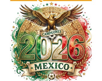 México Mundial 2026 PNG, Diseño de camiseta de fútbol mexicana, Gráfico para aficionados al fútbol, Sublimación para el día del partido, Fútbol mexicano PNG