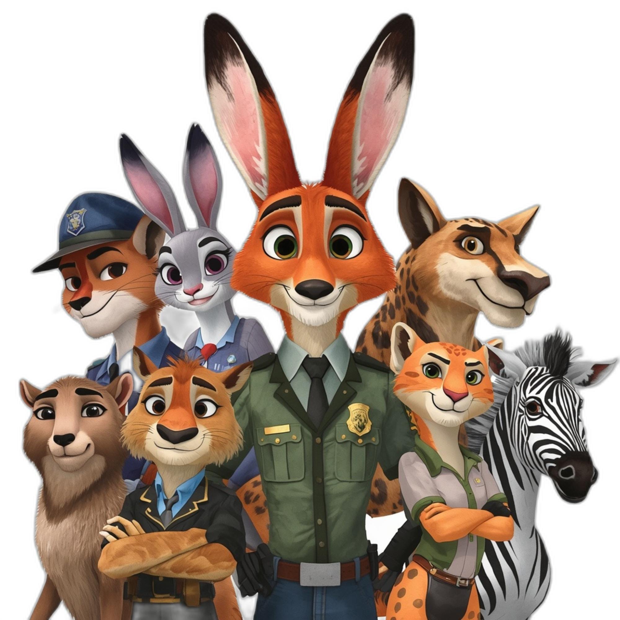Zootopia 2 Watercolor Clipart Bundle, Judy Hopps Nick Wilde PNG ...