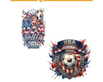 Paquete de imágenes PNG de la Copa Mundial de EE. UU. 2026, diseño de camiseta de fútbol patriótica, PNG de aficionado al fútbol de EE. UU., sublimación para el día del partido, gráfico de fútbol de EE. UU.