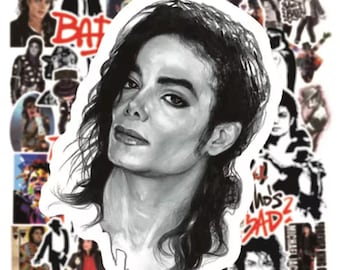 Michael Jackson 50 Stickers Waterproof