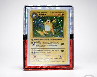 Toploader Guard, Holographic Pokeball Card Bumper, 3D Printed Pokemon Protector, TCG Top Loader Display