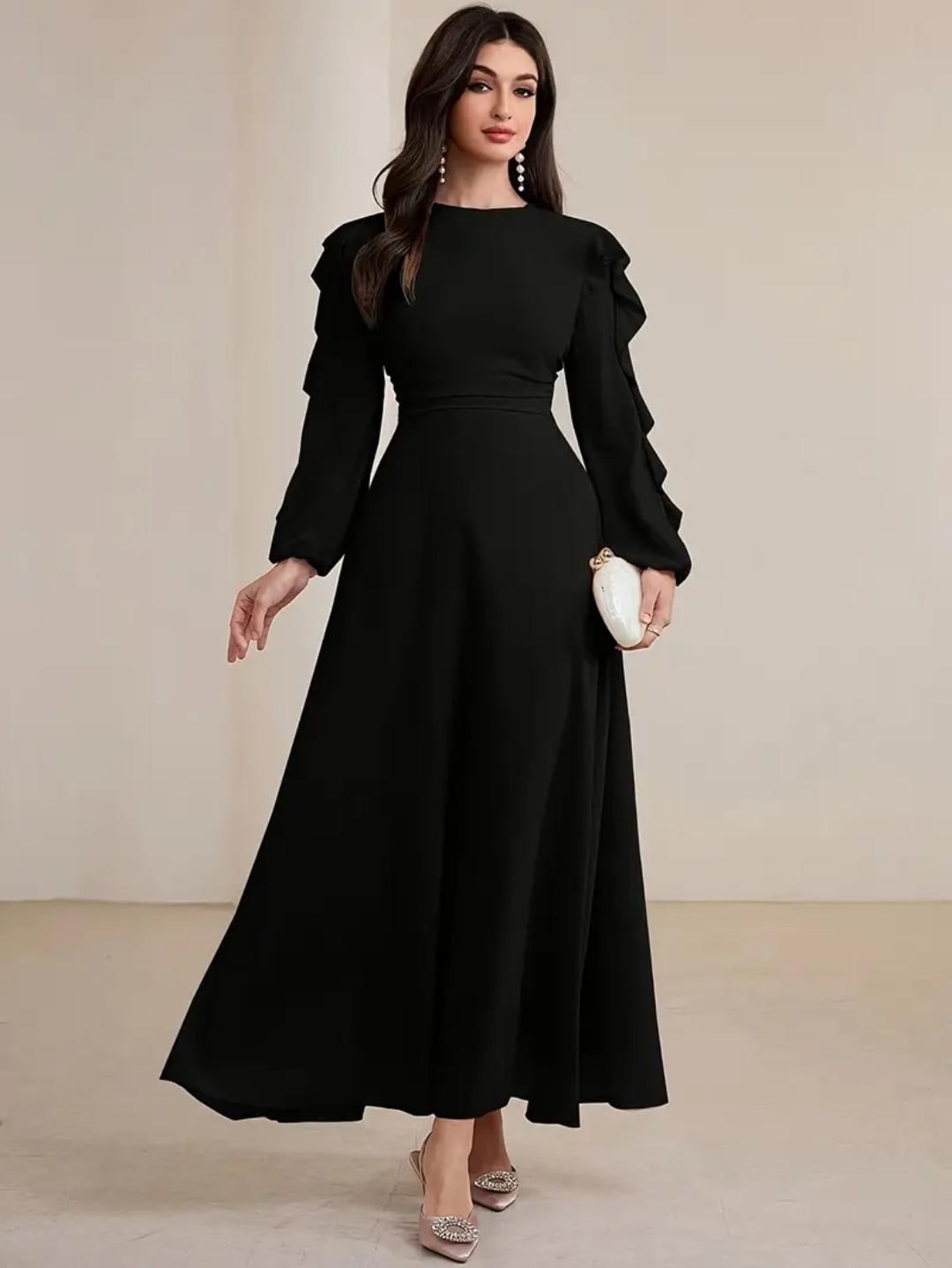 sachin and babi light blue dress Muslim Clothing Layered Chiffon Abaya Kt215-559fy Togo Muslim Dress Ethnic  Dress - African Boubou and African Muslim Dress price