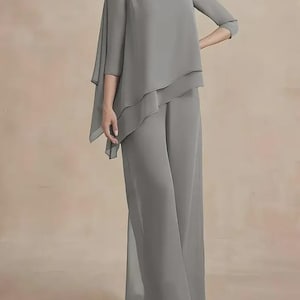 White Evening Pants Suit - Etsy
