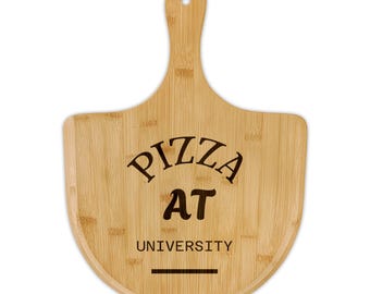 Personalised 15" x 11"  Wooden Family Pizza Board Paddle, Housewarming Gift, Pizza Cutter, Engraved, Kitchen Decor, Foodies ,Large, New Home