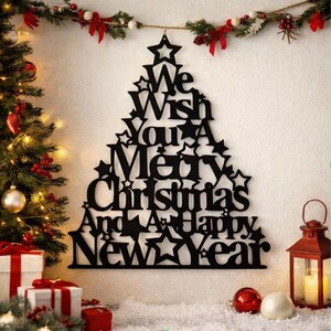 Christmas Laser Cut Files | Holiday SVG Bundle | Christmas Tree, Quote & Ornament Designs | Glowforge, Cricut, Laser Engraving, SVG DXF