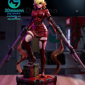 Seras Victoria, Hellsing, 16K Resin Figure, Hand Painted Collectible, 1/6 Scale