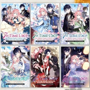 7:e tidsslingan: Skurken njuter av ett sorglöst liv gift med sin värsta fiende Vol. 1-6 Lätt roman Engelsk version Snabb leverans