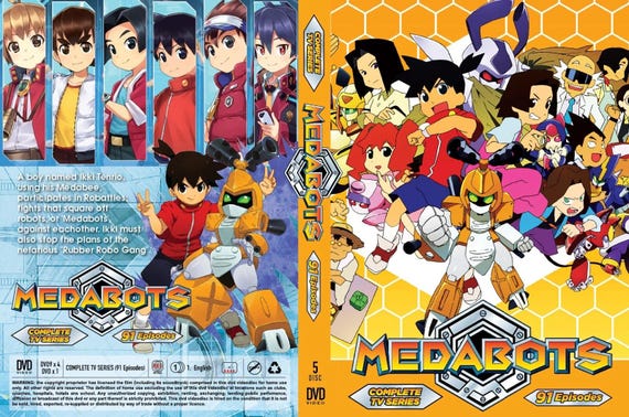 Anime DVD Medabots Complete TV Series Vol.1-91 End English Dubbed