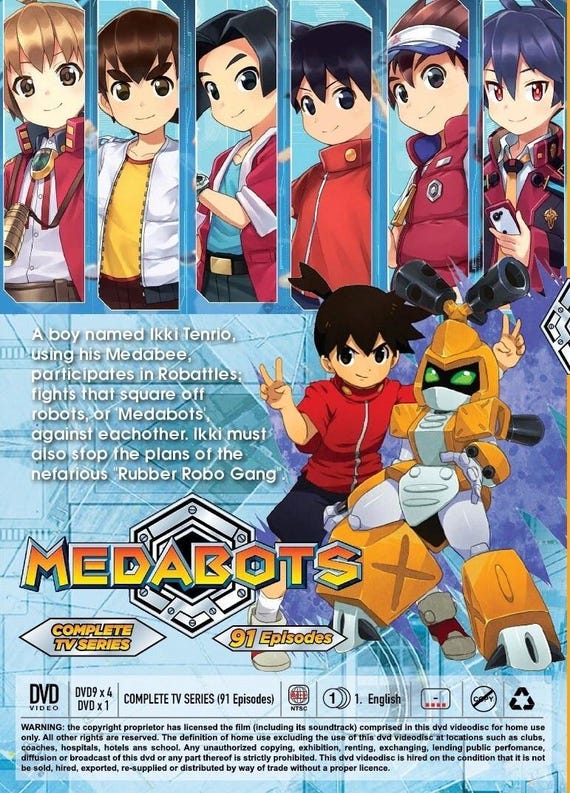 Anime DVD Medabots Complete TV Series Vol.1-91 End English Dubbed