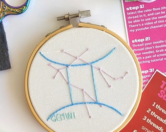 Gemini Mini Embroidery Kit