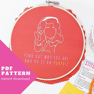 Dolly Parton Embroidery Pattern