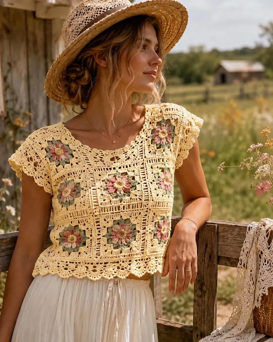 Granny square top - Etsy 日本
