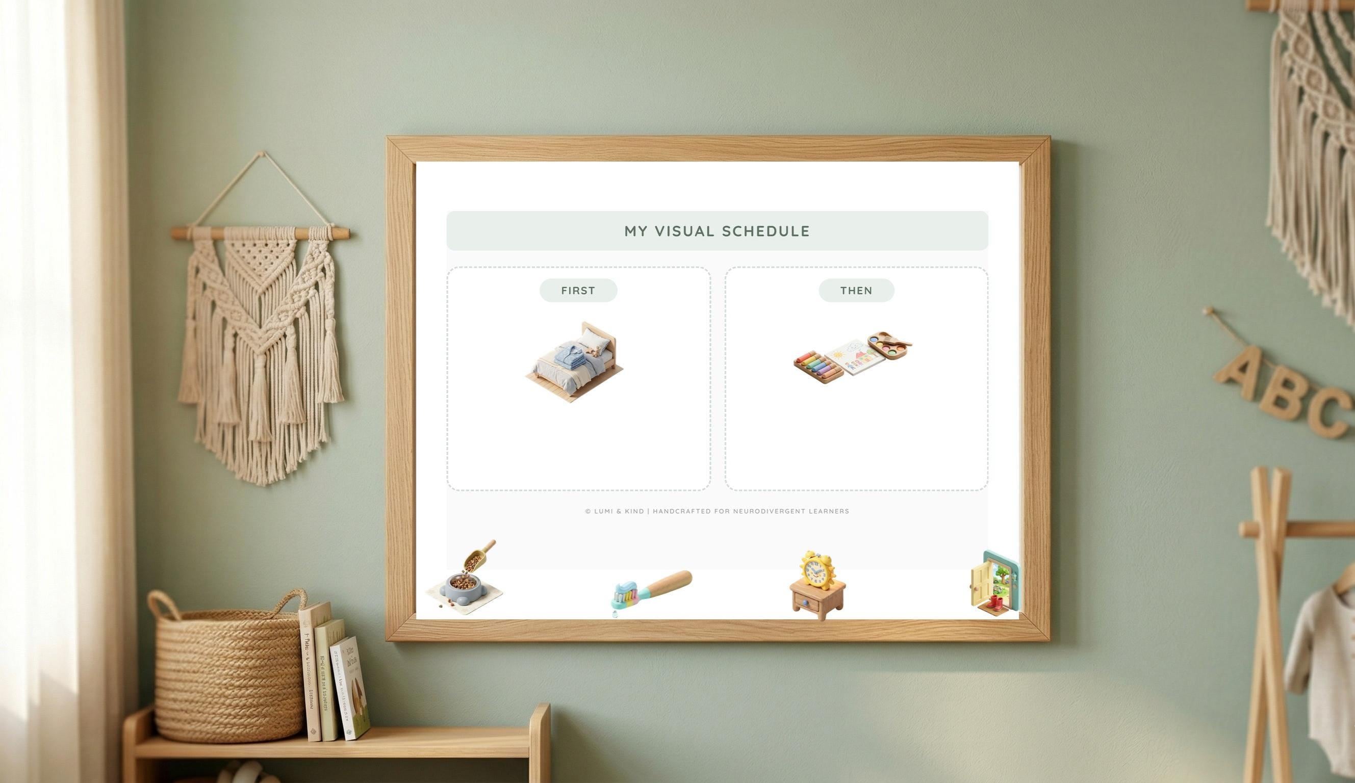 Visual Schedule Kids | Printable Daily Routine Chart | Autism ABA ...