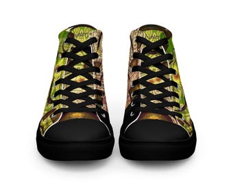 Men’s high top canvas shoes