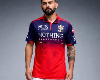 Nueva camiseta del RCB Royal Challengers Bangalore IPL 2026, edición limitada para aficionados.