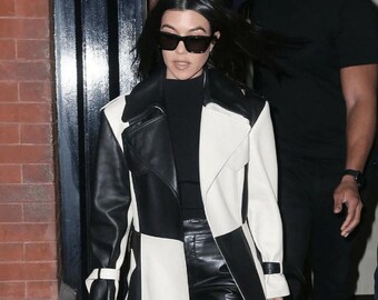Leather Jacket For Women Trench Length Coat Real Lambskin Stylish Long Coat