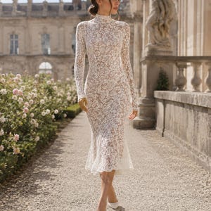 bridal shower guest dress with sleeves Long Sleeve Size (Runs Small, Please Refer to Size Chart):4 These detachable wedding dress 2021week22 Lunaria Dress by Amanda