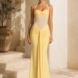 Wedding Guest Dress Lemon Yellow - Etsy Wedding Guest Dress Lemon Yellow - Etsy